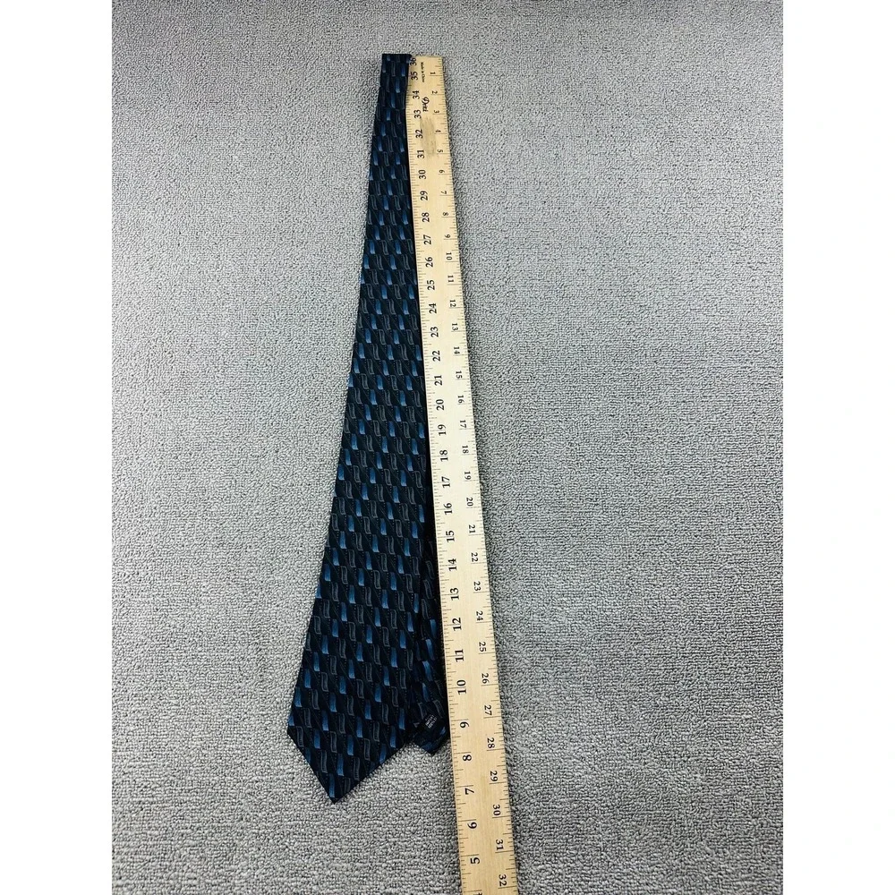 Vintage Barrington Tie‎ Men Multi Color 100% Silk Geometric Korea Made Formal